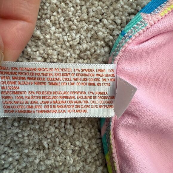 NWT Cat and Jack Tropical Leaf Print Ruffles One Piece Swim Girls XL (14/16) - Picture 8 of 8